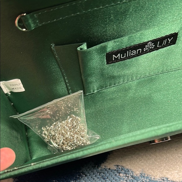 Wicked green fancy going out purse with jewel  details - Picture 9 of 16